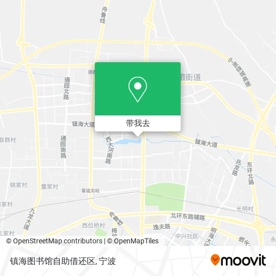 镇海图书馆自助借还区地图