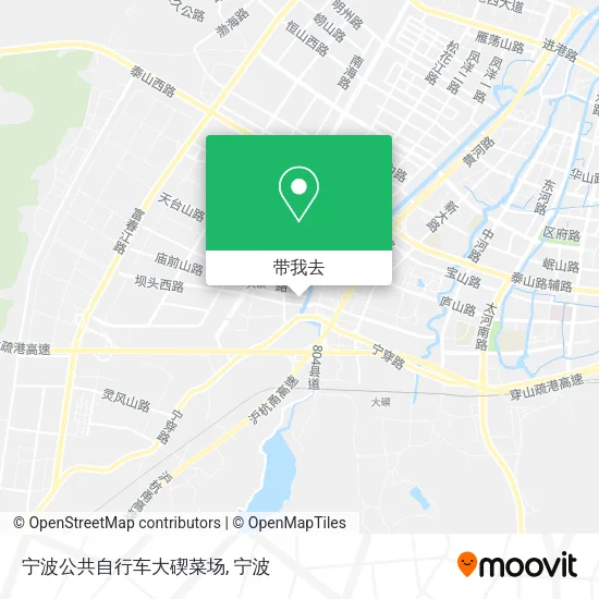 宁波公共自行车大碶菜场地图
