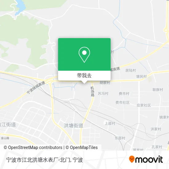 宁波市江北洪塘水表厂-北门地图