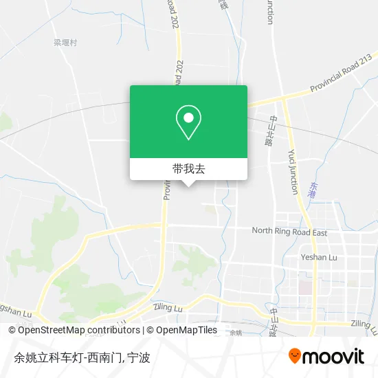 余姚立科车灯-西南门地图