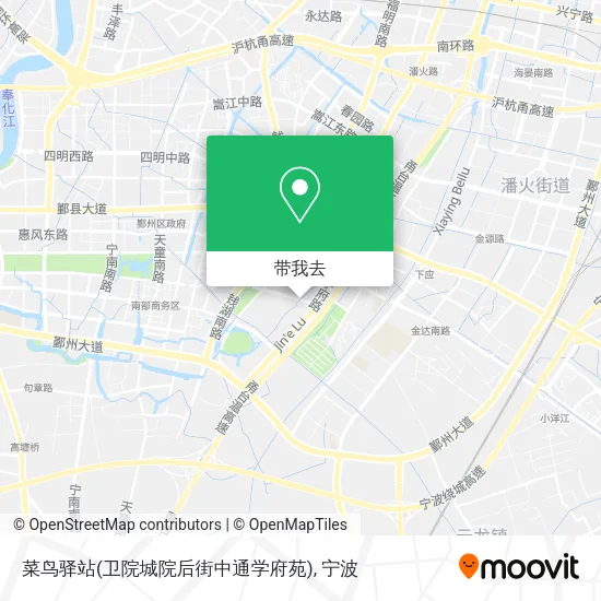菜鸟驿站(卫院城院后街中通学府苑)地图