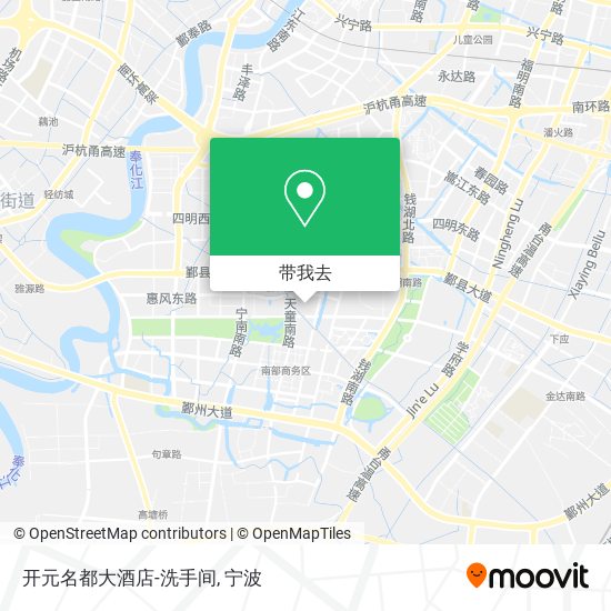 开元名都大酒店-洗手间地图