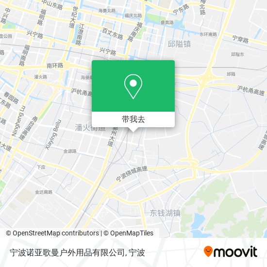 宁波诺亚歌曼户外用品有限公司地图
