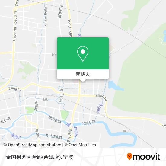 泰国果园直营部(余姚店)地图
