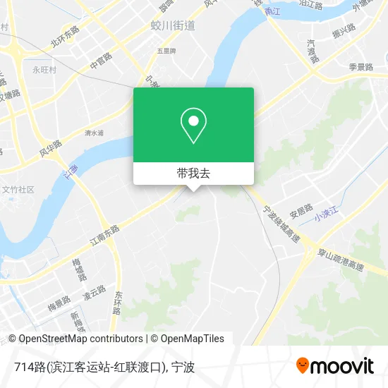 714路(滨江客运站-红联渡口)地图