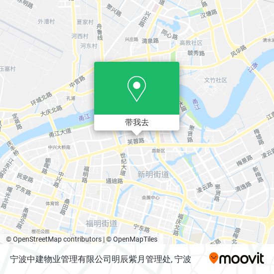 宁波中建物业管理有限公司明辰紫月管理处地图