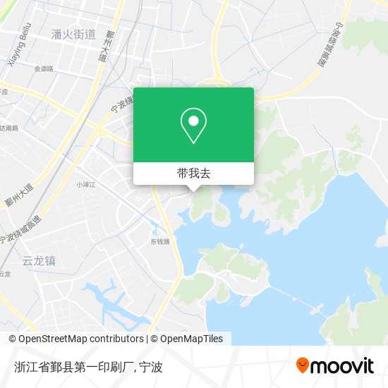 浙江省鄞县第一印刷厂地图