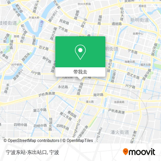 宁波东站-东出站口地图