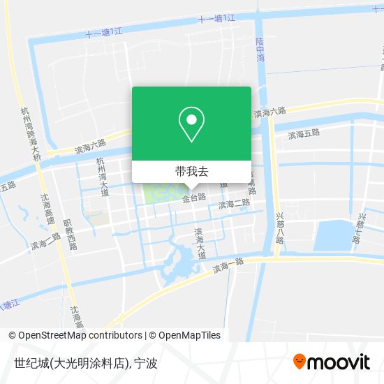 世纪城(大光明涂料店)地图