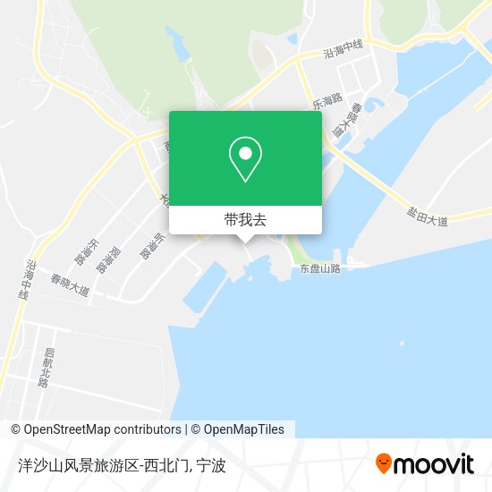 洋沙山风景旅游区-西北门地图