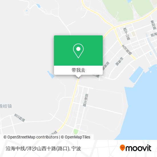 沿海中线/洋沙山西十路(路口)地图