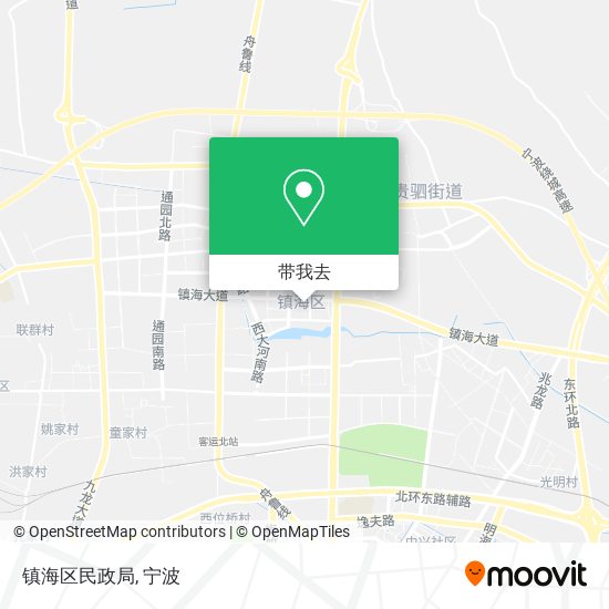 镇海区民政局地图