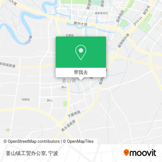 姜山镇工贸办公室地图