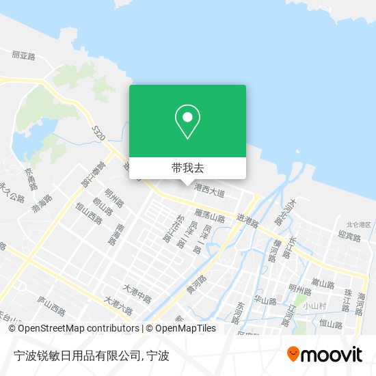 宁波锐敏日用品有限公司地图
