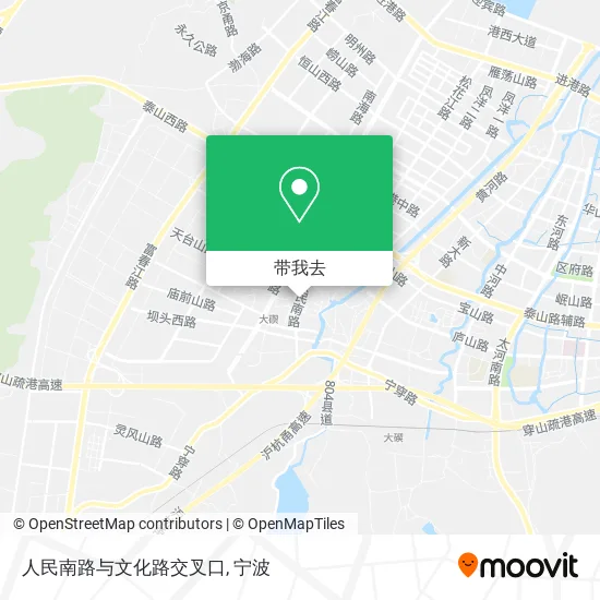 人民南路与文化路交叉口地图