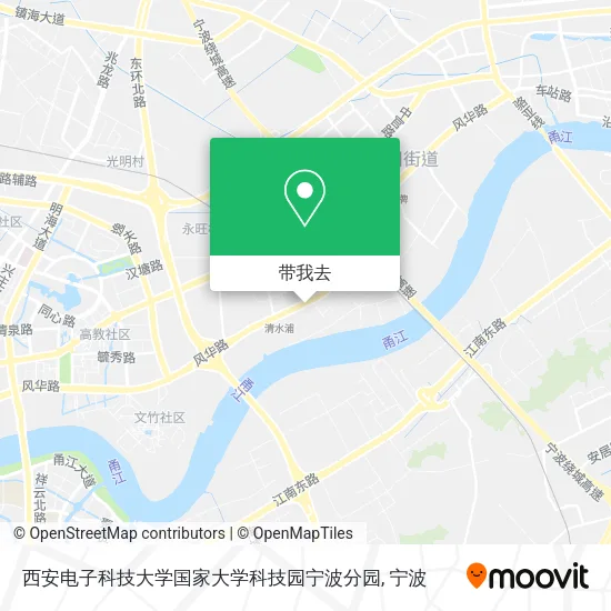 西安电子科技大学国家大学科技园宁波分园地图