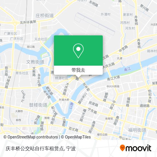 庆丰桥公交站自行车租赁点地图