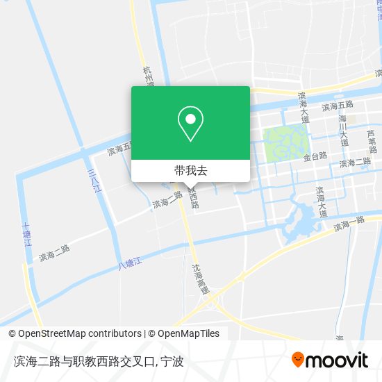 滨海二路与职教西路交叉口地图