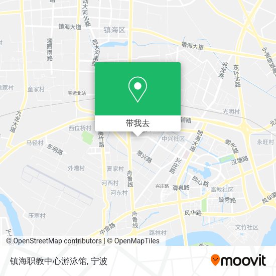 镇海职教中心游泳馆地图