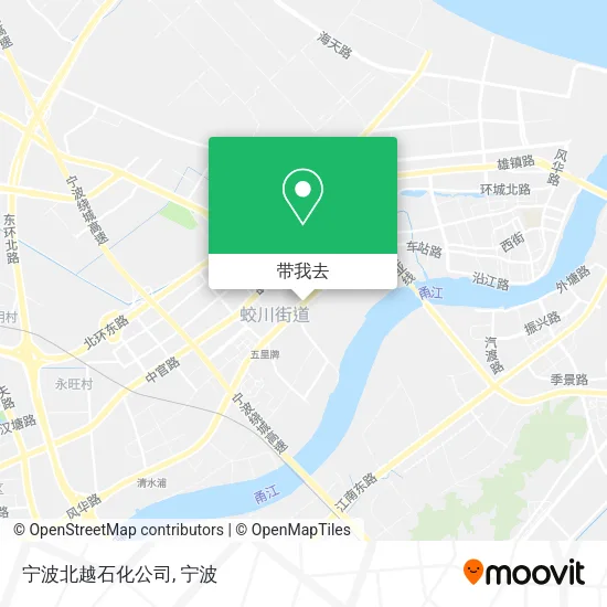 宁波北越石化公司地图