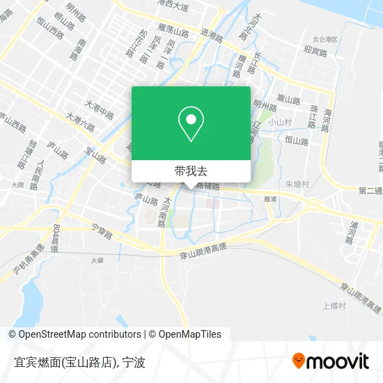 宜宾燃面(宝山路店)地图