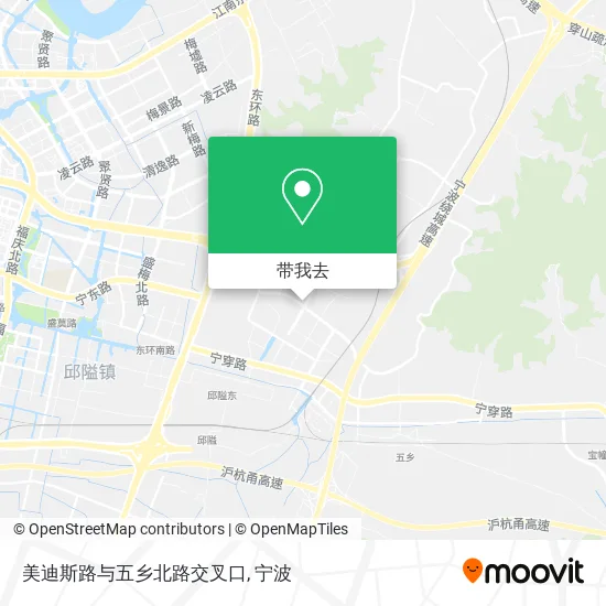 美迪斯路与五乡北路交叉口地图