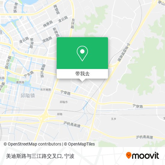 美迪斯路与三江路交叉口地图