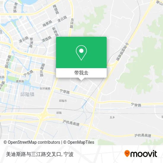 美迪斯路与三江路交叉口地图
