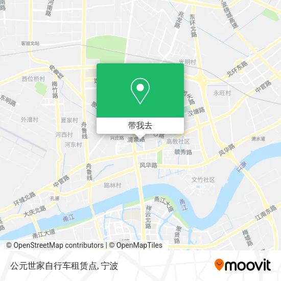 公元世家自行车租赁点地图