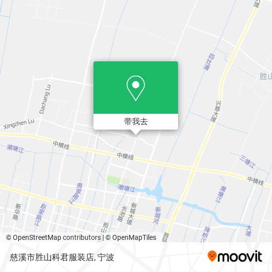 慈溪市胜山科君服装店地图