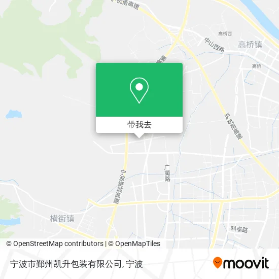宁波市鄞州凯升包装有限公司地图