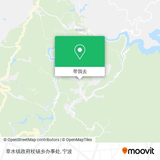 章水镇政府杖锡乡办事处地图
