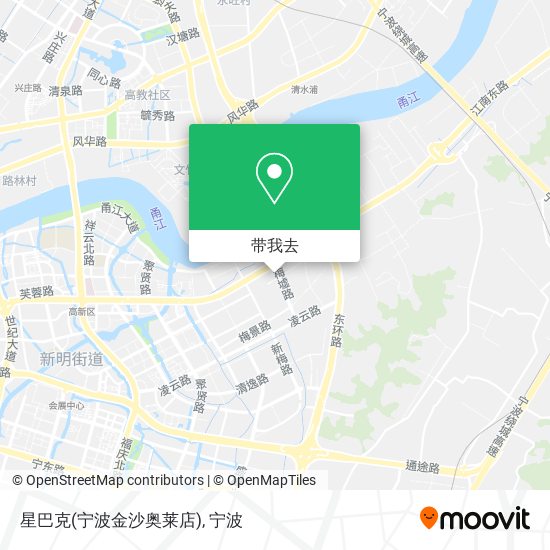 星巴克(宁波金沙奥莱店)地图