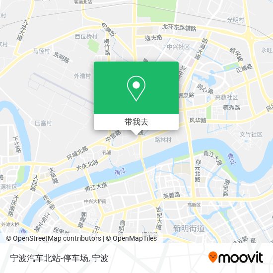 宁波汽车北站-停车场地图