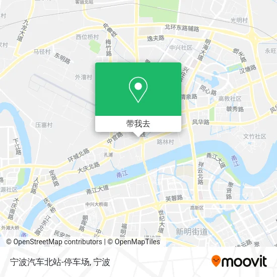 宁波汽车北站-停车场地图