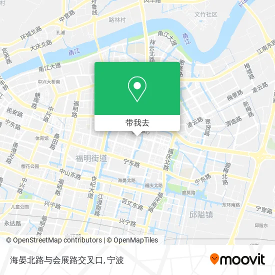 海晏北路与会展路交叉口地图