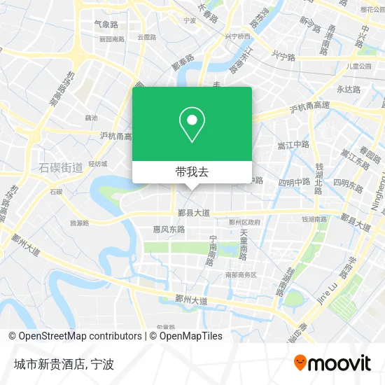 城市新贵酒店地图
