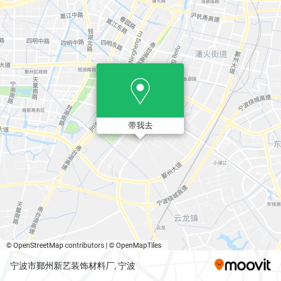 宁波市鄞州新艺装饰材料厂地图
