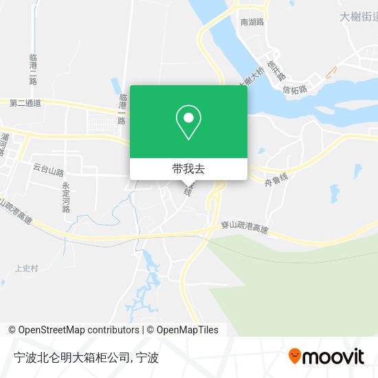 宁波北仑明大箱柜公司地图