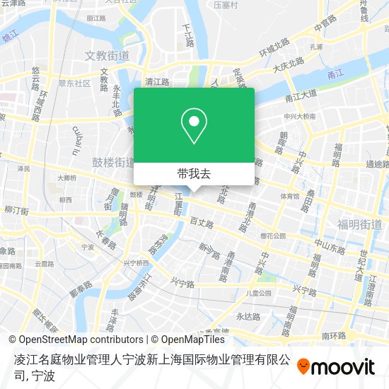 凌江名庭物业管理人宁波新上海国际物业管理有限公司地图