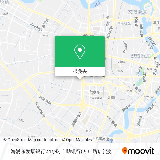 上海浦东发展银行24小时自助银行(方广路)地图