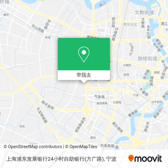 上海浦东发展银行24小时自助银行(方广路)地图