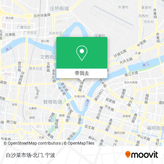 白沙菜市场-北门地图