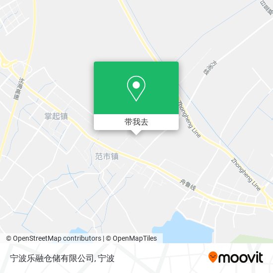 宁波乐融仓储有限公司地图