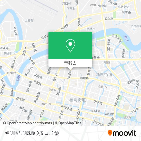 福明路与明珠路交叉口地图