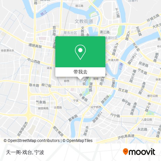 天一阁-戏台地图
