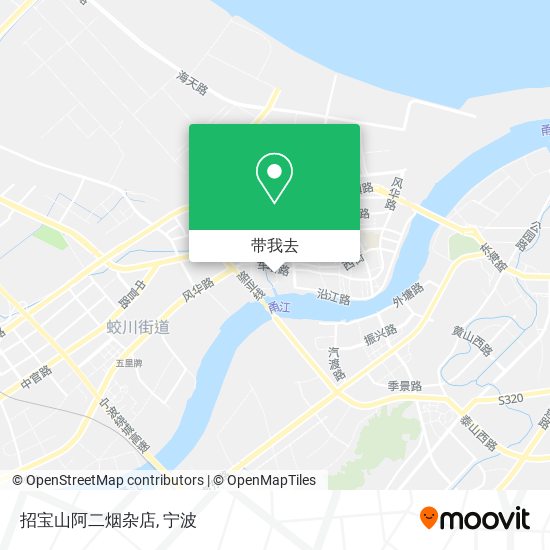 招宝山阿二烟杂店地图