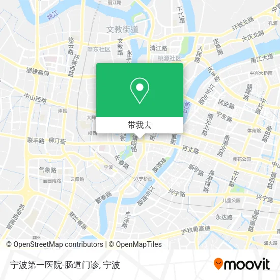 宁波第一医院-肠道门诊地图
