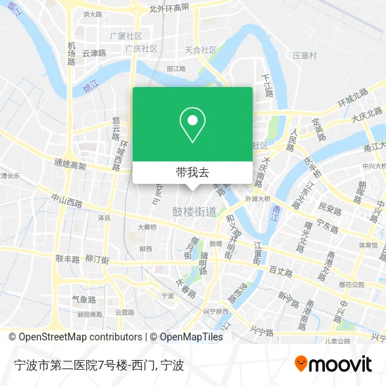宁波市第二医院7号楼-西门地图
