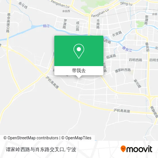 谭家岭西路与肖东路交叉口地图